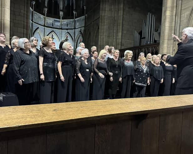 Tyneside A Cappella at a recent performance in Cullercoats, North Tyneside.