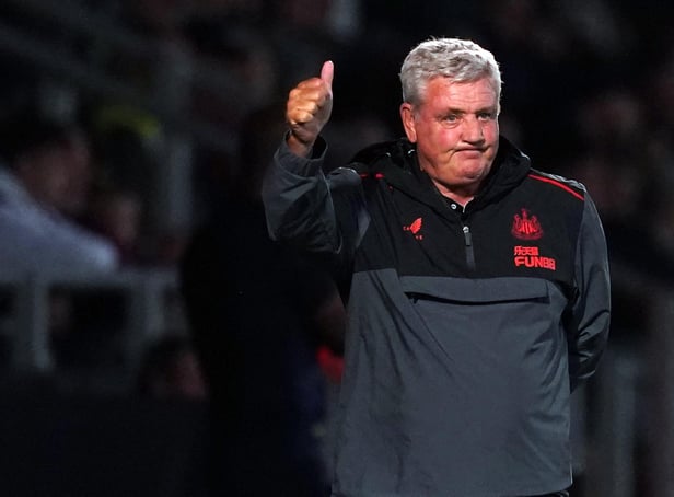 Steve Bruce gives Newcastle United fans the thumbs up at the Pirelli Stadium last week.