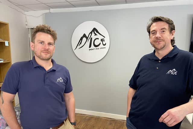Dan Whale (left) and business partner Craig Murray. Picture by FRANK REID