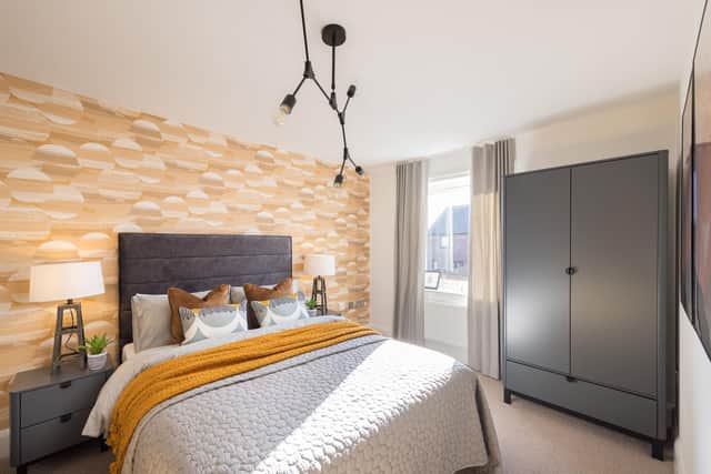 Inside the bedrooms in the Norwood show home