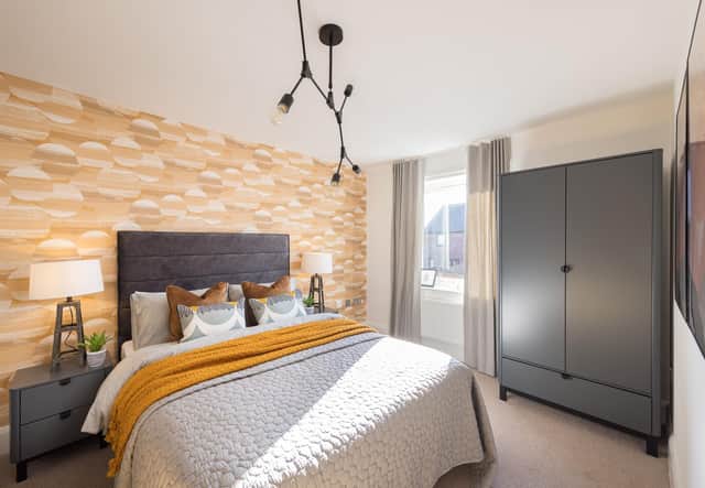 Inside the bedrooms in the Norwood show home