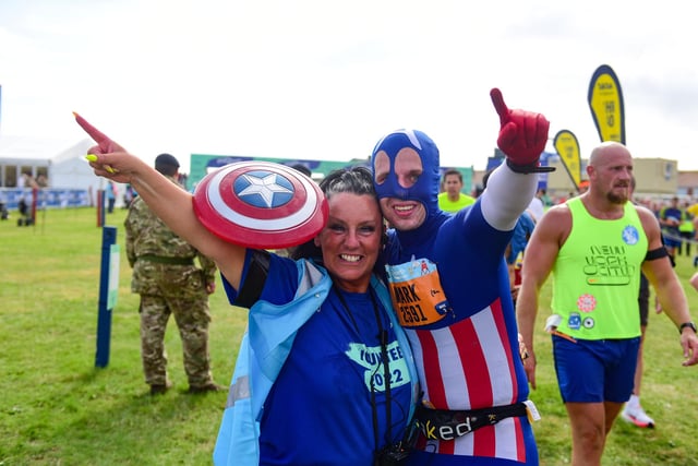 Congratulations to the Great North Runners! Captain America could do this all day ...