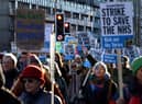 The NHS staff taking action are of course on strike for pay and conditions but they are also on strike to save the NHS – with thousands of avoidable deaths every week. Photo by Carlos Jasso/AFP via Getty Images
