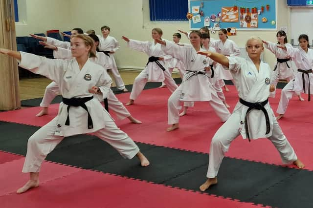 Members of the Dokan squad going through their paces.