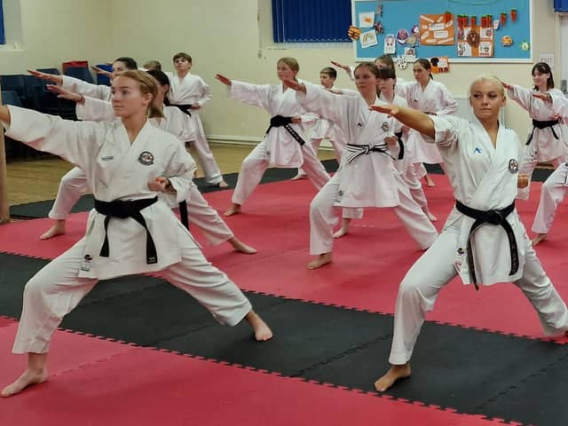 Members of the Dokan squad going through their paces.