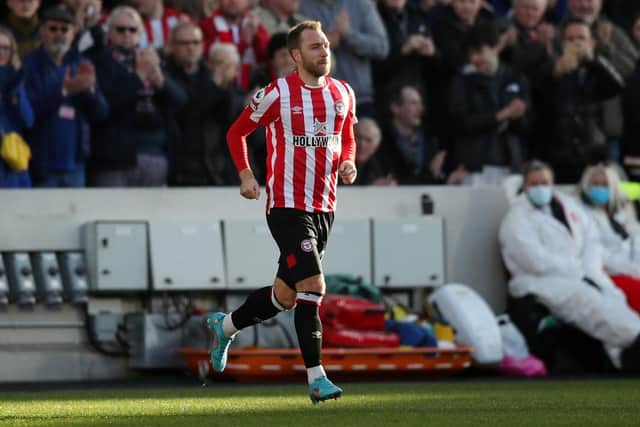 Christian Eriksen makes his Brentford debut.