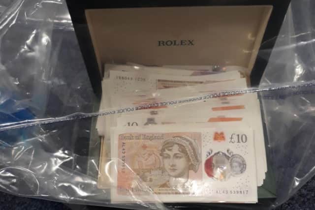 £3,000 was seized