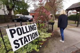 Cleadon Methodist Church polling station, Cleadon.