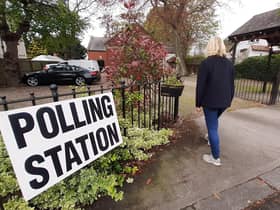 Cleadon Methodist Church polling station, Cleadon.