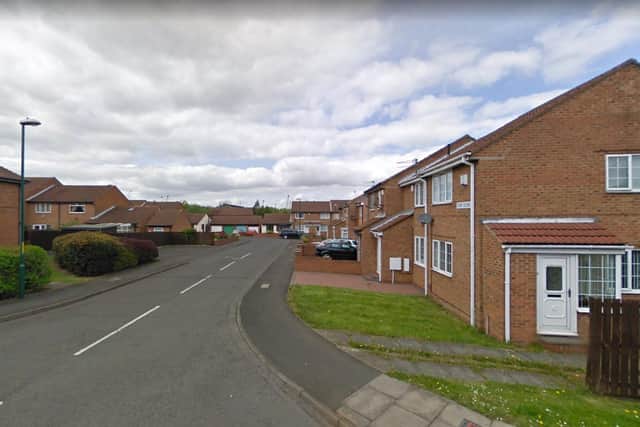 The incident happened in Cook Close in South Shields. Image copyright Google Maps.