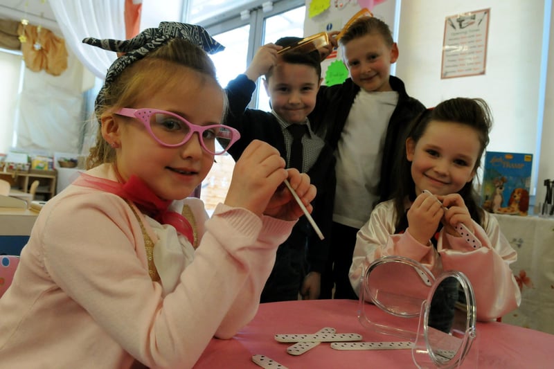 Pupils at Rossmere Primary School celebrated the 60th anniversary of the school's opening in January 1955, with a 1950's themed day. Remember this from 6 years ago?