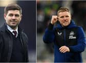 Steven Gerrard and Eddie Howe will face each other for the first time in the Premier League this weekend (photo: Getty).