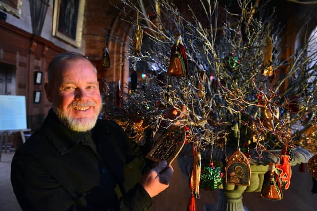 Saints & Angels Christmas event at Bamburgh Castle. Costume designer Adrian Lillie.