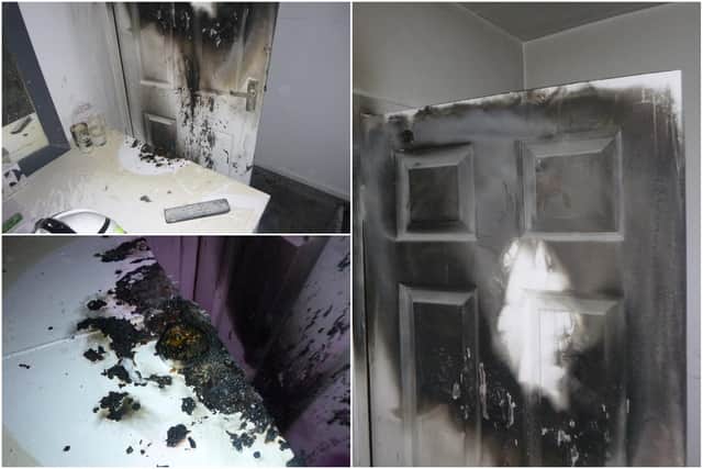 Tyne and Wear Fire and Rescue Service shared these photos following the house fire.