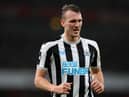 Newcastle United defender Dan Burn against Arsenal.
