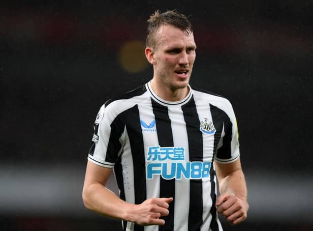 Newcastle United defender Dan Burn against Arsenal.