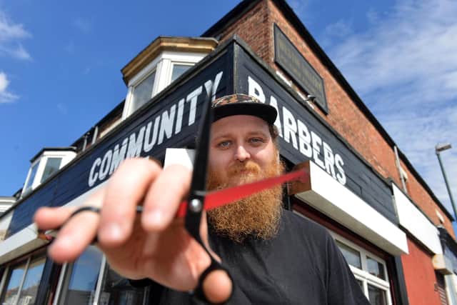 Barber David Garrick has opened up Community Barbers on Westoe Road.