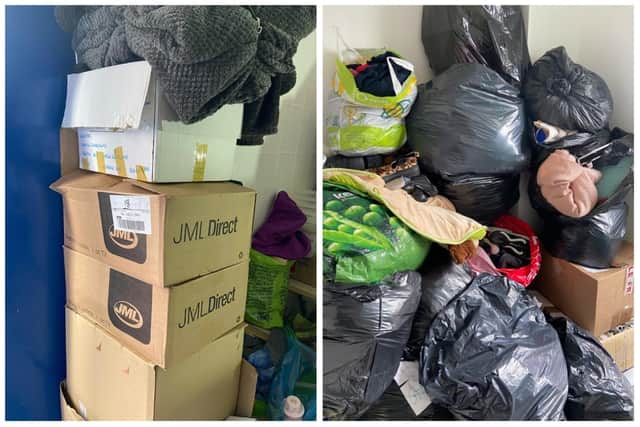 Clothing, toiletries and more has been sent to Turkey thanks to Hebburn Helps with plenty more ready to be sent into impacted areas. Image: Angie Comerford
