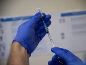 Latest figures show that more than 50 million doses of coronavirus vaccine have now been given in England. (Photo by CRISTINA QUICLER/AFP via Getty Images)