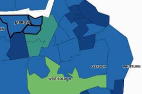 Jarrow Town has seen rates of positive Covid cases rise. The case rate was 0 per 100,000 people on February 4 compared to 179.8 per 100,000 people on February 11.