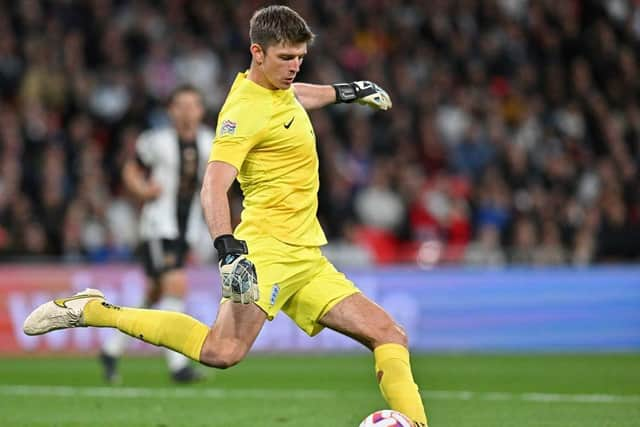 ‘These things happen’ - David Seaman delivers Nick Pope verdict following England mistake (Photo by GLYN KIRK/AFP via Getty Images)