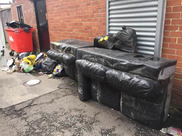 Waste dumped in Boldon Colliery