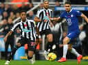 Jorginho in action for Chelsea against Newcastle United (Photo by ANDY BUCHANAN/AFP via Getty Images)