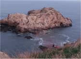 South Shields Volunteer Life Brigade were called out to Camels Island after a person was cut off by the tide.