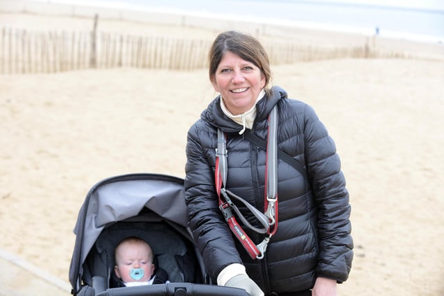 Liz Law with grandson Oscar Cannell, seven months.