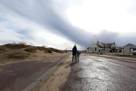 High winds are expected to peak around tea time