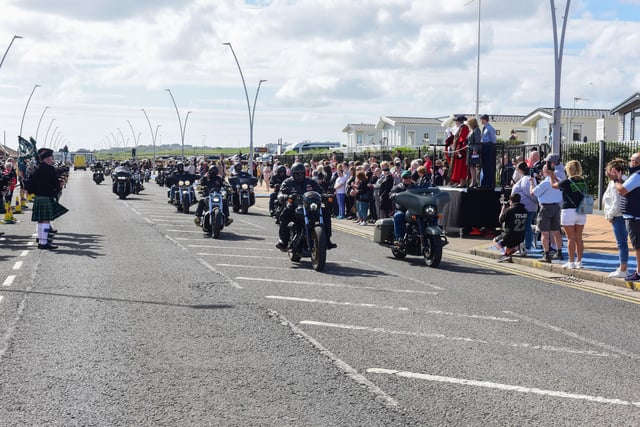 Motorbike clubs and riders from across the North East supported the event organised by the Bad-Landers MCC in aid of forces charities.