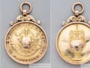 Both sides of Jimmy Watson's 1901-02 championship medal. Image from Graham Budd.