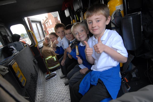 These pupils looked like they were having a great time. Recognise them?