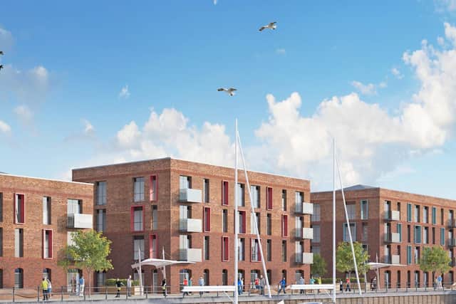 How housing could look on the riverside.
