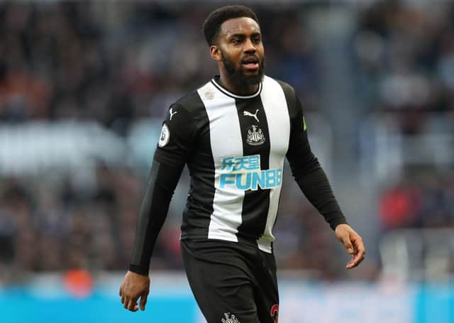 NEWCASTLE UPON TYNE, ENGLAND - FEBRUARY 29:  Danny Rose of Newcastle United during the Premier League match between Newcastle United and Burnley FC at St. James Park on February 29, 2020 in Newcastle upon Tyne, United Kingdom. (Photo by Alex Livesey/Getty Images)