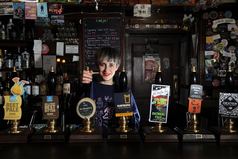 The Rutland Arms is one of numerous Sheffield pubs that will be reopening for the first time in more than six months when the next set of restrictions are lifted. File picture of Heather Griffin assistant manager at the Rutland Arms taken in 2018. Picture Scott Merrylees