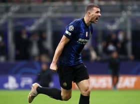 Inter Milan's Edin Dzeko is reportedly a target for Newcastle United (Photo by Marco Luzzani/Getty Images)