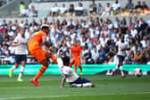Joelinton scoring his first Newcastle United goal away at Tottenham Hotspur in 2019 (Photo by Julian Finney/Getty Images)