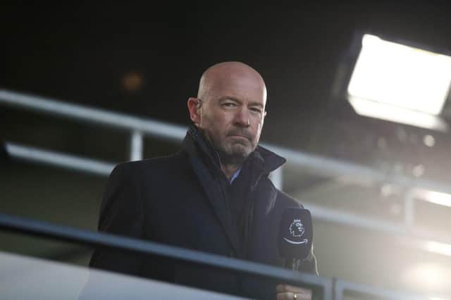 Alan Shearer on commentary duty last season.