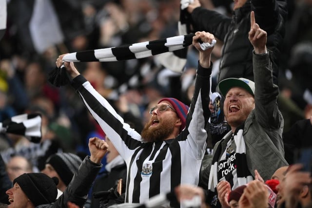 Newcastle United fans brought their scarves to St James's Park as Newcastle defeated Southampton