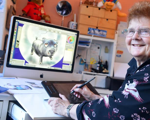 Sheila Graber at work.
