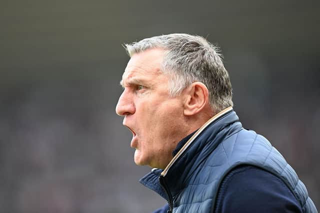 Sunderland head coach Tony Mowbray.