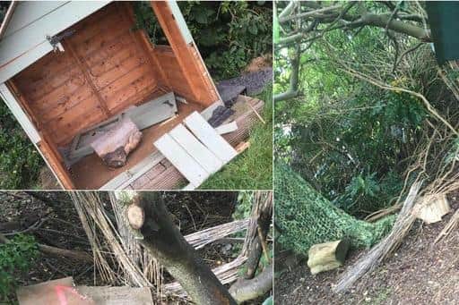 Vandals left the community garden "completely destroyed" last month