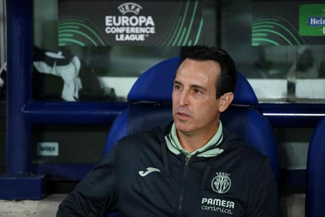 Villarreal head coach Unai Emery.