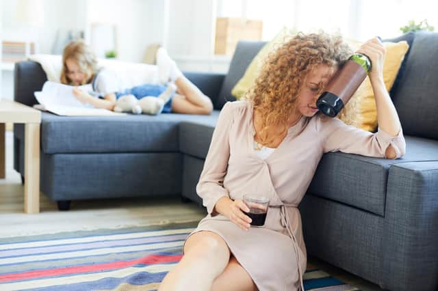Growing up can be hard enough, without having a parent who misuses alcohol. Picture posed by models.