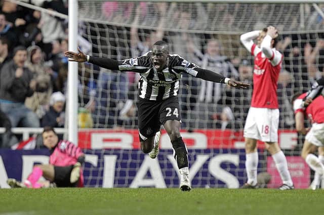 11 years ago today, Newcastle United came back from 4-0 down to draw 4-4 with Arsenal (Photo credit should read GRAHAM STUART/AFP via Getty Images)