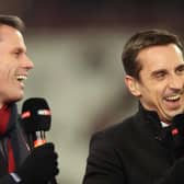 Jamie Carragher and Gary Neville spoke about Newcastle United on Monday Night Football (Photo by Julian Finney/Getty Images)