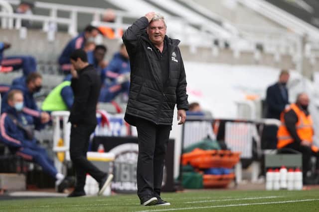 Newcastle United head coach Steve Bruce.(Photo by MOLLY DARLINGTON/POOL/AFP via Getty Images)