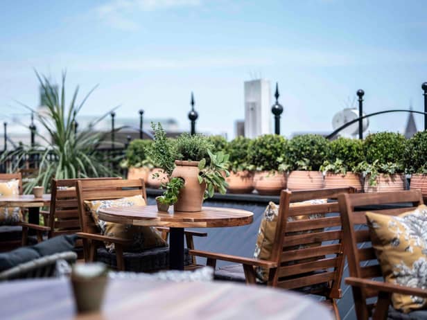 The new rooftop restaurant at Fenwick in Newcastle.