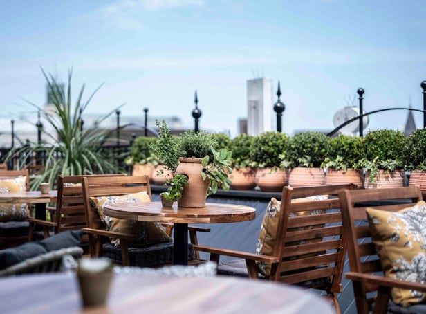 The new rooftop restaurant at Fenwick in Newcastle.